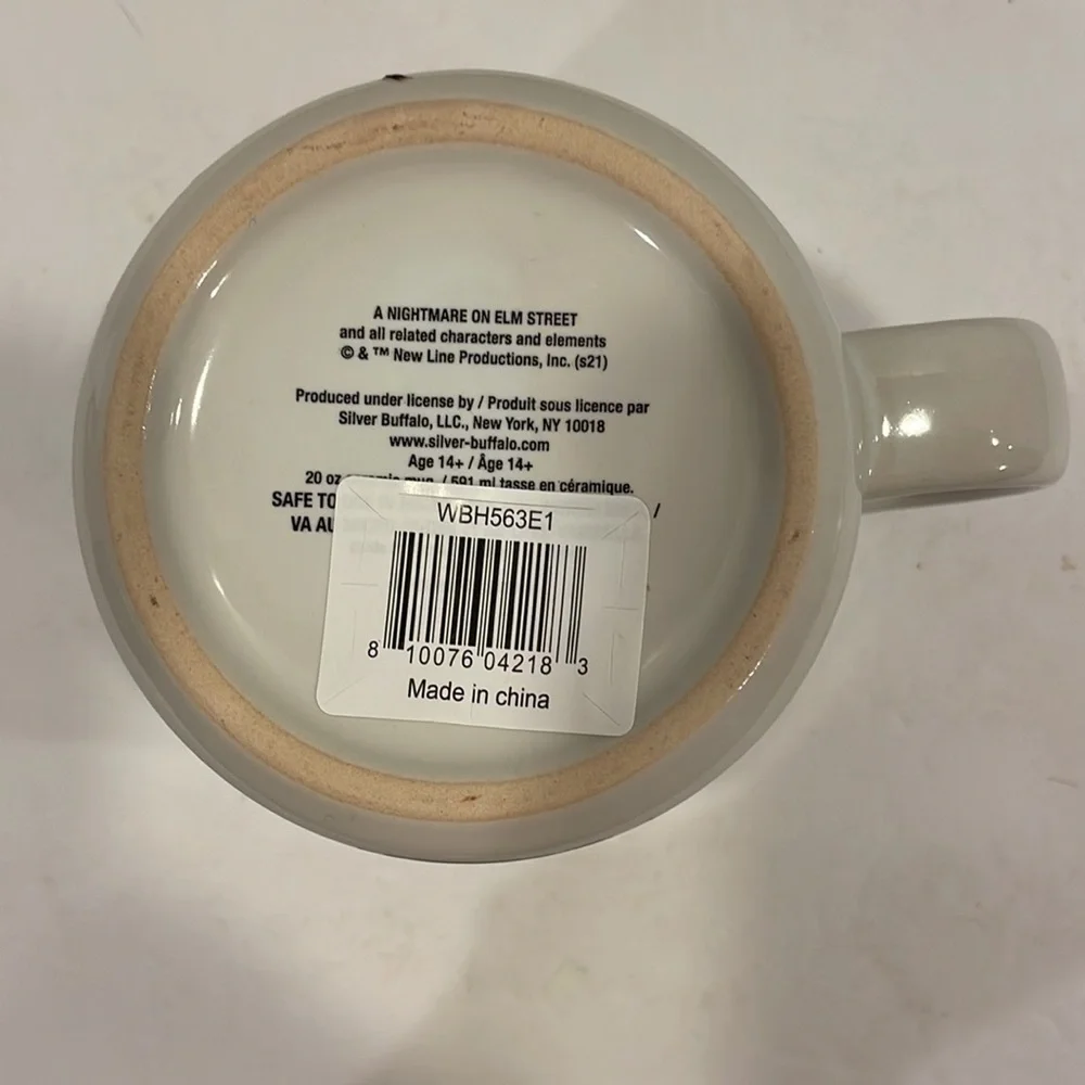 A Nightmare On Elm Street Freddy Krueger 20 Oz. Coffee mug cup NWT